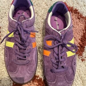 Coolway Purple Sneakers with Yellow and Orange Accents